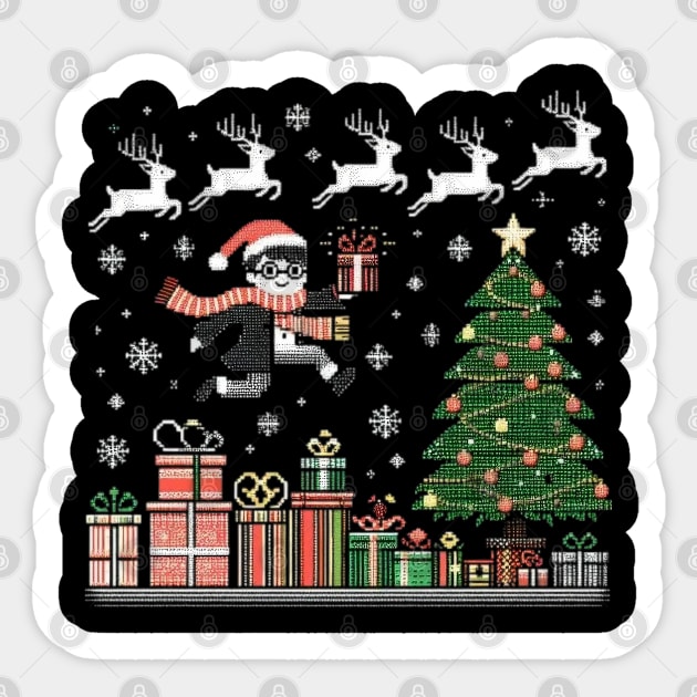 Baby Santa at Christmas vacation Sticker by fadinstitute